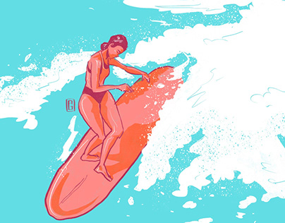 Daily Sketches : Surf Girls
