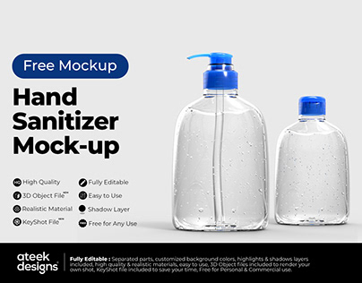 Hand Sanitizer - Free Mockup