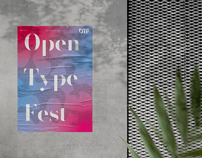 Leaflet poster Open Type Festival