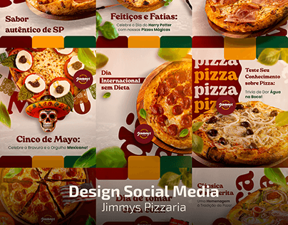 Design Social Media - Jimmys Pizzaria