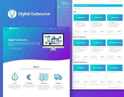 Digital Outsource's UI Design