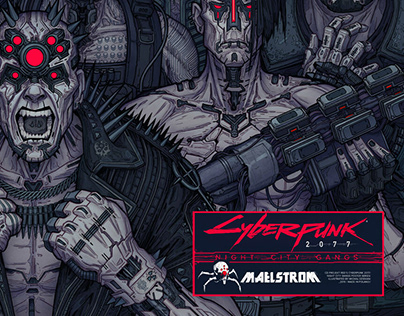 Cyberpunk 2077 gangs posters