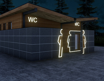 Project of toilets in highway parking lots