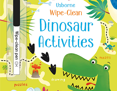 "Dinosaur Activities ", wipe-clean book, Usborne 2017