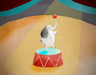 "Cuento de un elefante" Carátula Libro Infantil