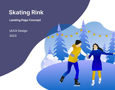 Skating Rink Landing Page Concept