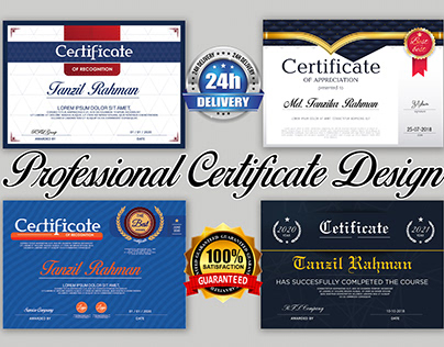 Professional Certificate Design.