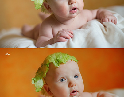 Newborns photo retouching service