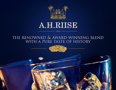 Social media and web banners for A.H. Riise's XO RUM