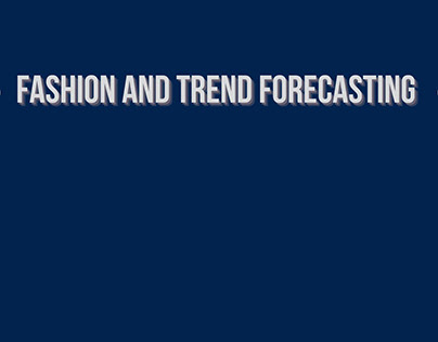 Fashion and Trend Forecasting