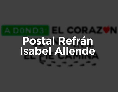 Postal Refrán (Isabel Allende)