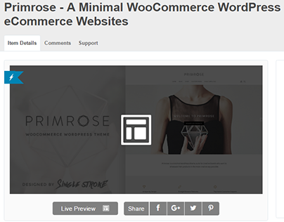 Primrose - A Minimal WooCommerce WordPress Theme for Cr