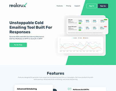 Realcrux - Product Landing Page
