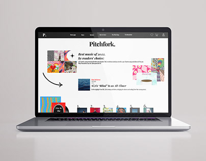 Pitchfork E-commerce website FIGMA