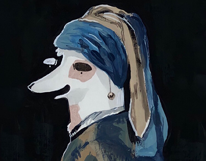 Dog with a Pearl Earring