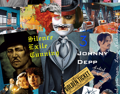 Johnny Depp collage poster
