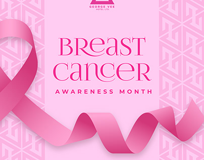 Breast Cancer Awareness Poster for George Vee Hotel