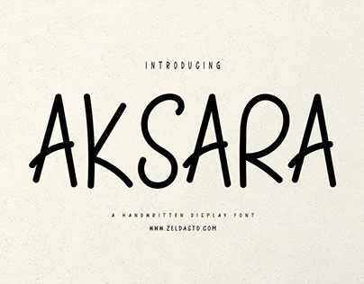 Aksara Display Font