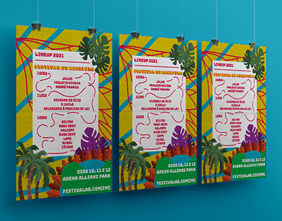 Projeto Visual Gráfico. Cartaz de Festival - Tropical