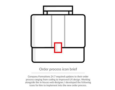 New order process icons designs
