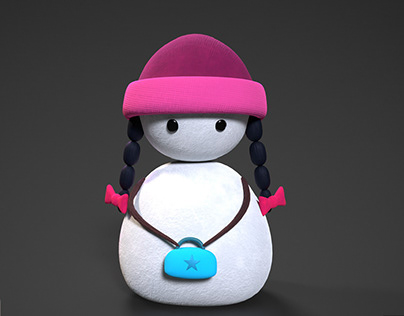 Cute Little Snow Girl