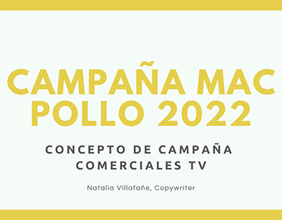 Comerciales Mac Pollo 2022