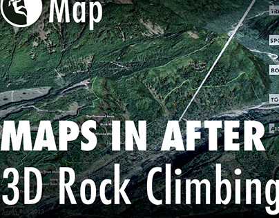 3D Rock Climbing Flyover Animation Map in After Effects
