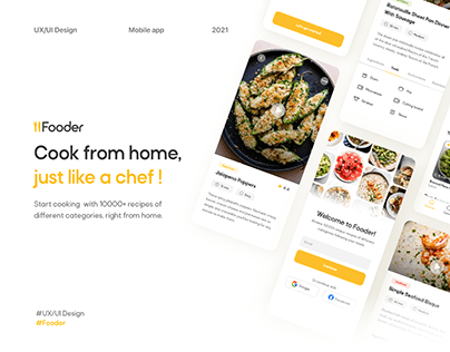 Fooder - Mobile app - UI/UX Design