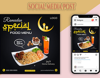 Ramadan Special Food Social Media Design