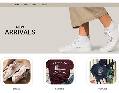 UI Design of e-commerce website