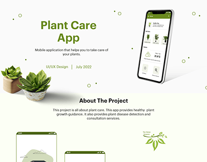 The Home Botanist | Plant Care App | UI/UX Design