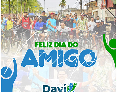 Post de social media Dia do Amigo - Davi Cavalcante