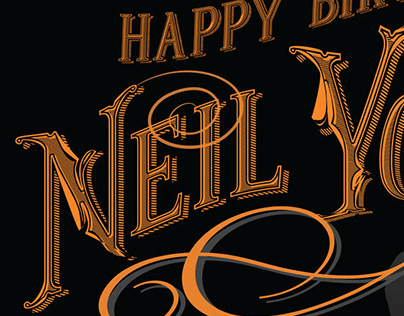 poster for Neil Young birthday tribute show