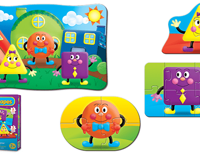 4-In-A-Bpx Shapes Puzzle