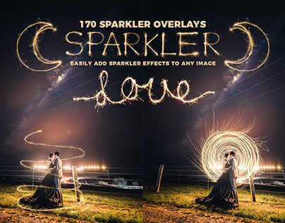 170 Sparkler Overlays for Photoshop