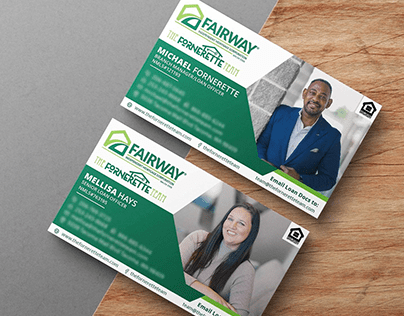 Fairway Mortgage Team Business Card Design