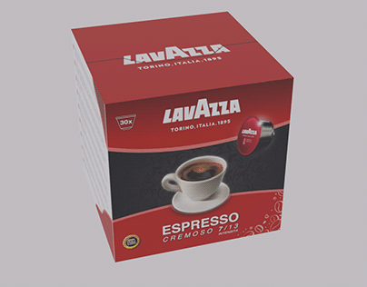 Packaging box coffee - Lavazza Coffee Capsule