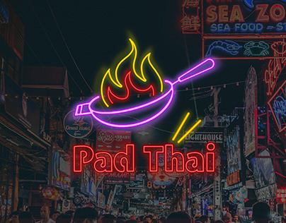 Logo and brand identity - Pad Thai asian bistro