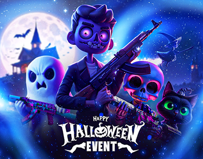 Project thumbnail - AI Halloween Cartoon Banner - CSGO