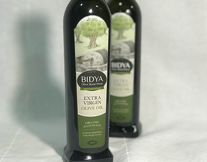 BIDYA Olive Oil Label Design