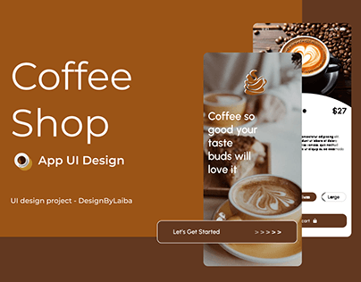 Coffee Shop Mobile App UI Design