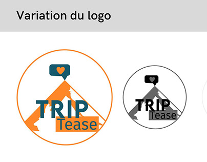 Trip tease : exercice Illustrator logo