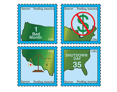 Feeding America Postage stamps