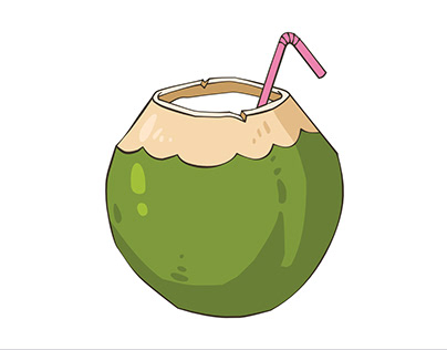 Coconut icon design