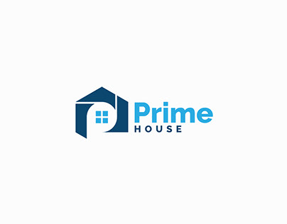 Initial Letter P House Logo Design