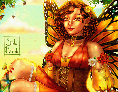 OC - Monarch Butterfly Fairy