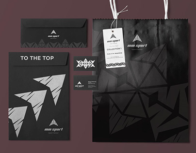 Logo and identity design for a sportwear brand