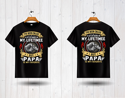 Project thumbnail - Father's day T-shirt Design, With Free Mockup