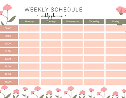 Weakly schedule
