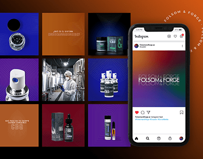 Instagram feed design for Folsom and Forge